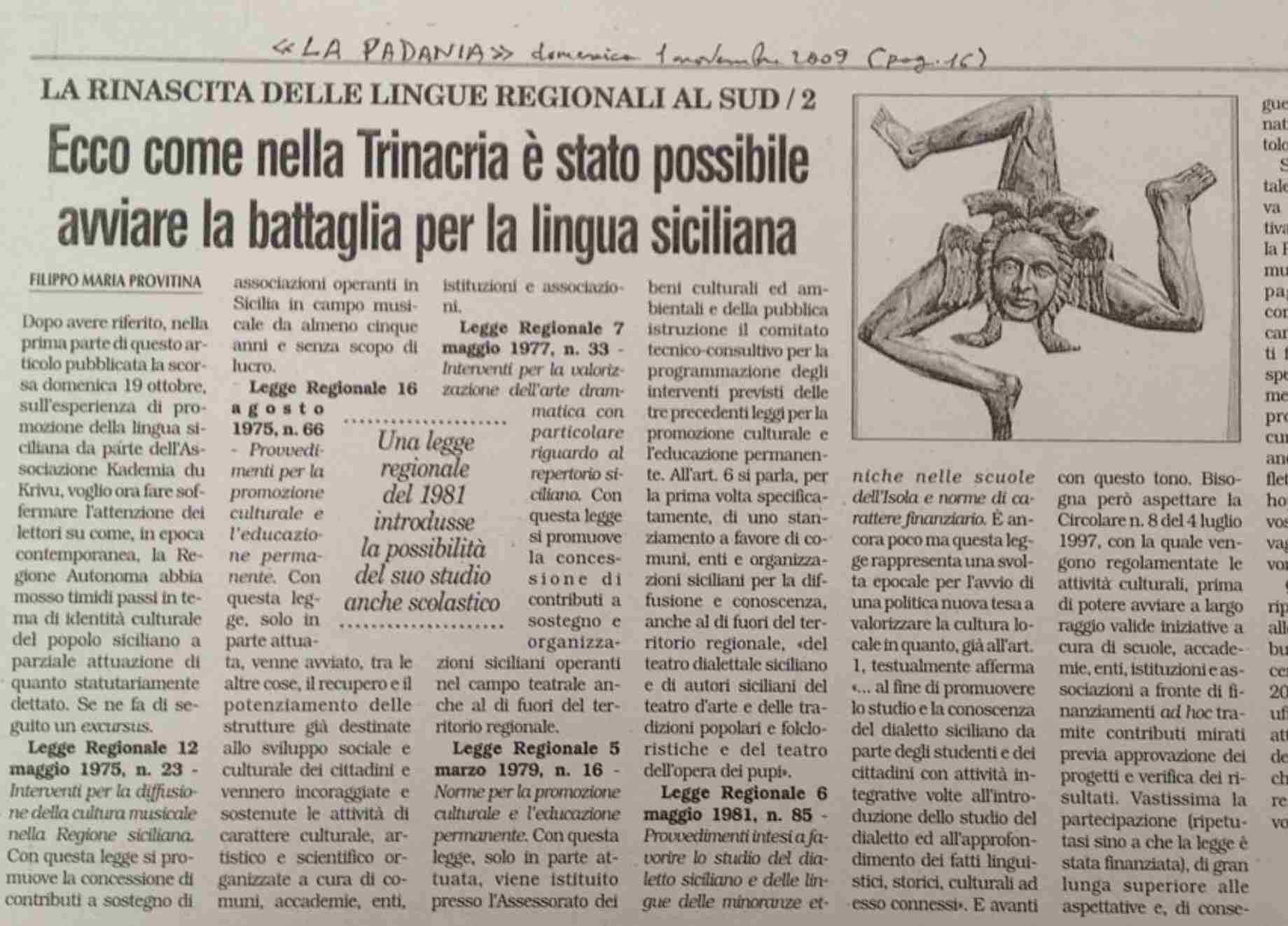 La lingua siciliana tra stereotipi e identità 